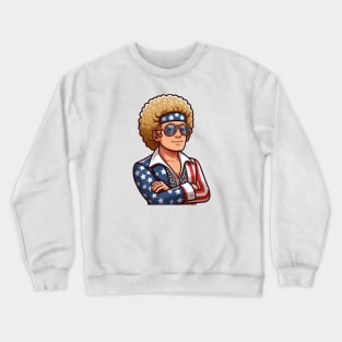 A Whimsical Tribute to American Culture in Cartoon Style T-Shirt Crewneck Sweatshirt